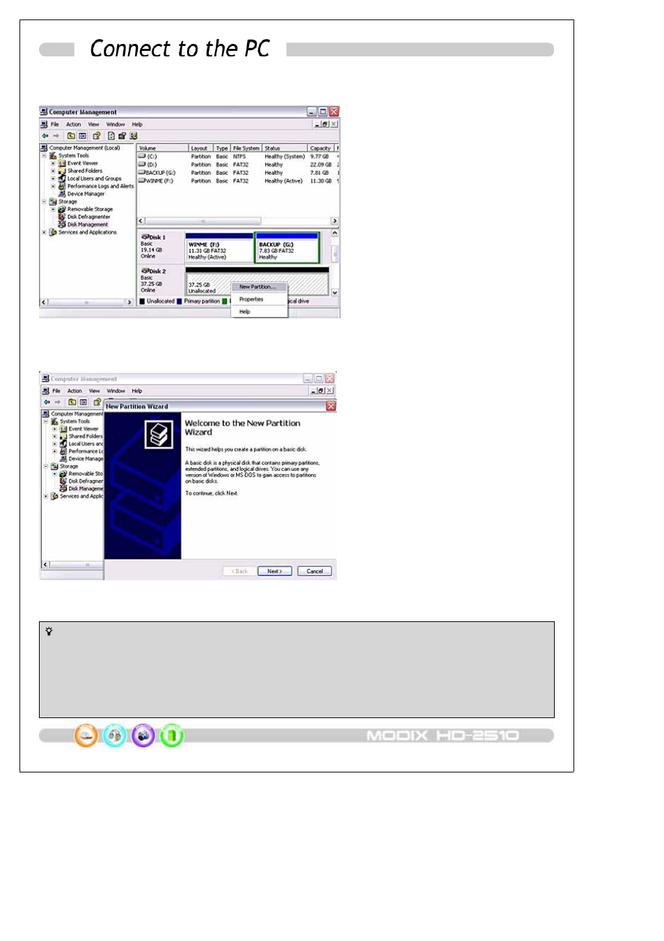 DTS HDTV MODIX HD-2510 User Manual | Page 19 / 35