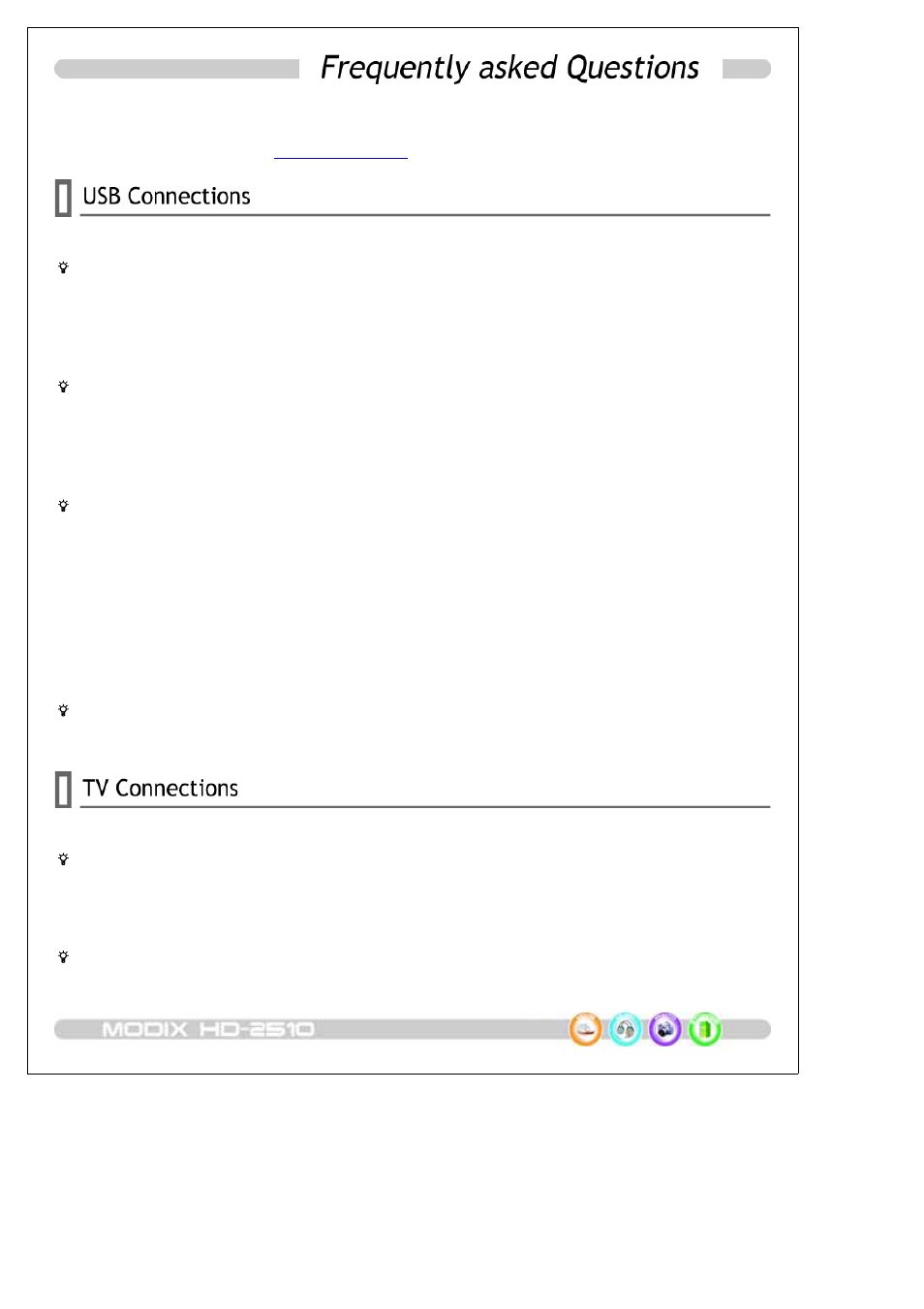 DTS HDTV MODIX HD-2510 User Manual | Page 32 / 35