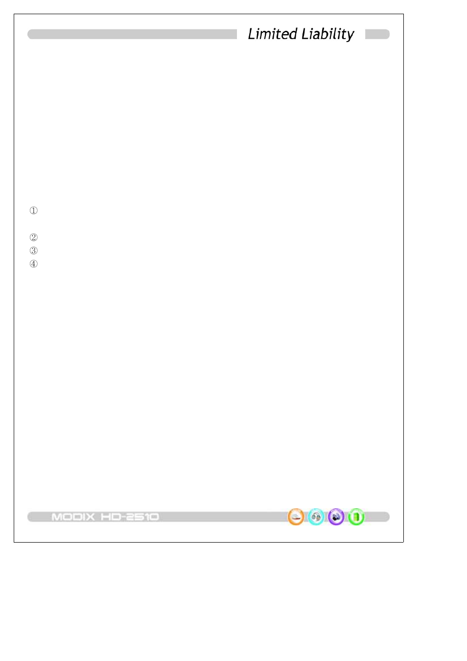 DTS HDTV MODIX HD-2510 User Manual | Page 4 / 35