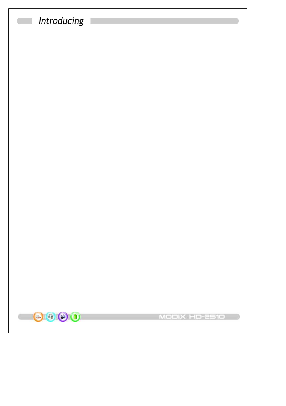 DTS HDTV MODIX HD-2510 User Manual | Page 5 / 35
