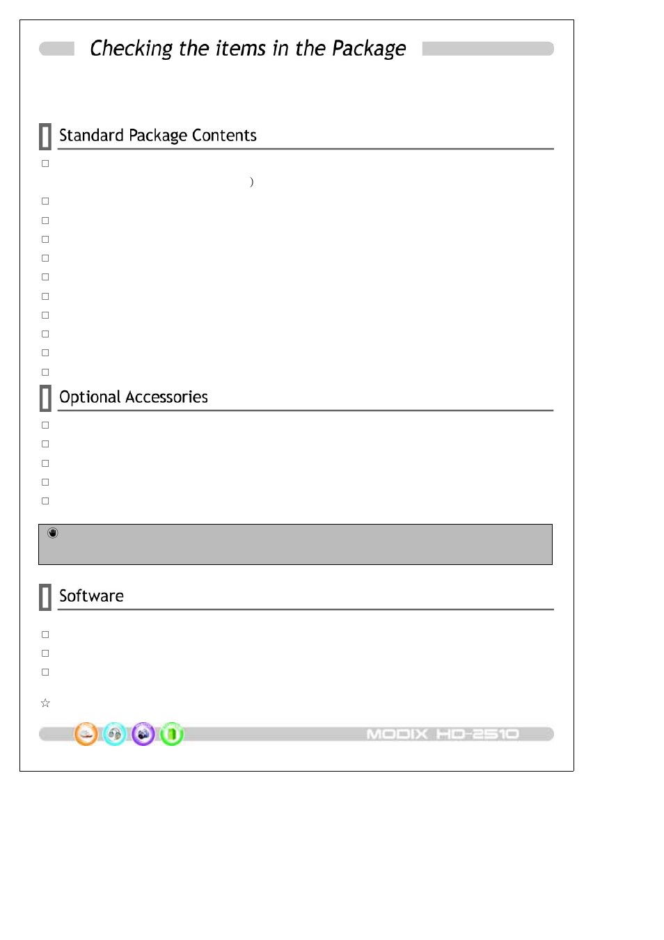 DTS HDTV MODIX HD-2510 User Manual | Page 7 / 35