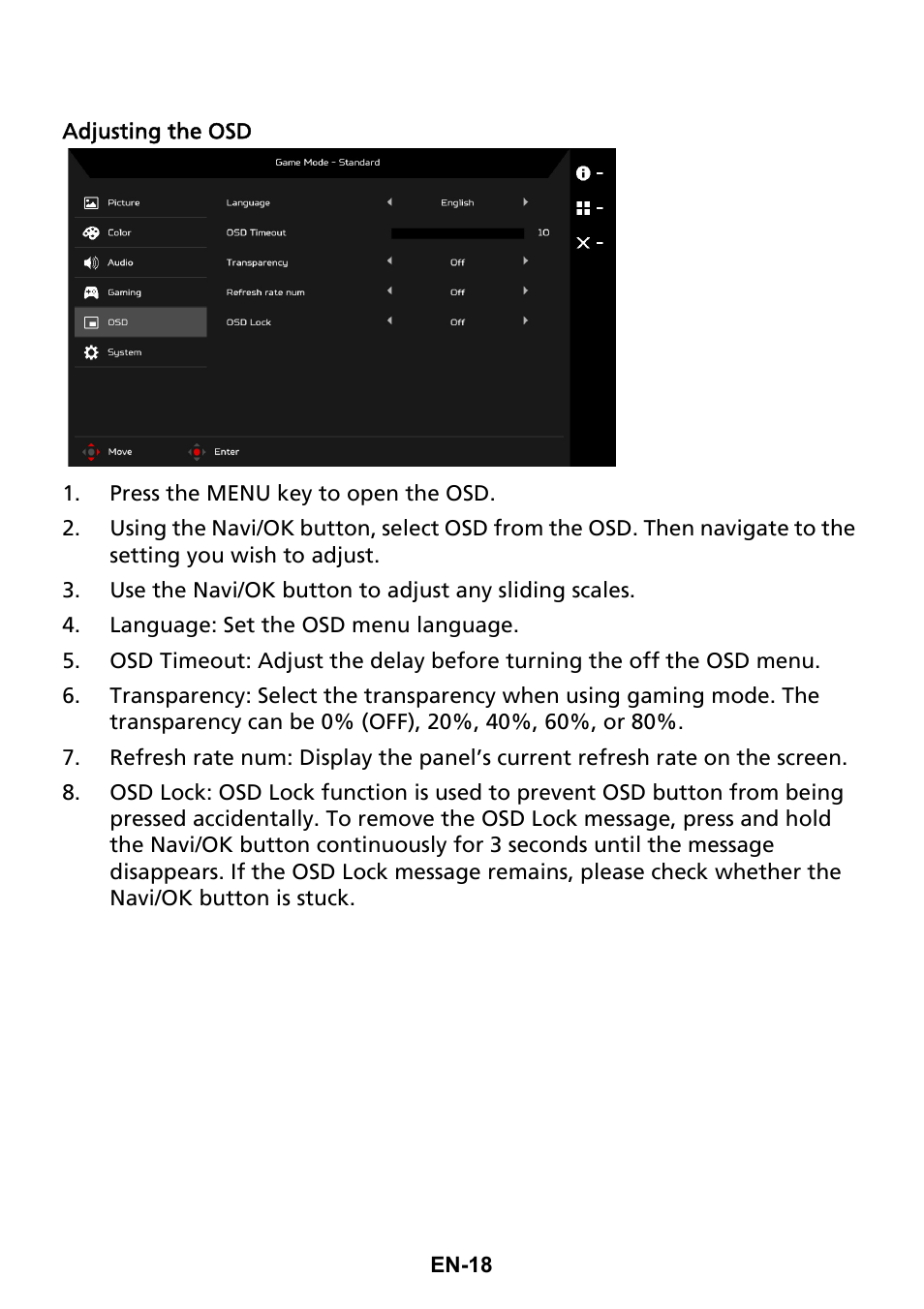Acer Predator X35 BMIPHZX 21:9 180 Hz Curved NVIDIA G-SYNC VA Gaming Monitor User Manual | Page 27 / 33
