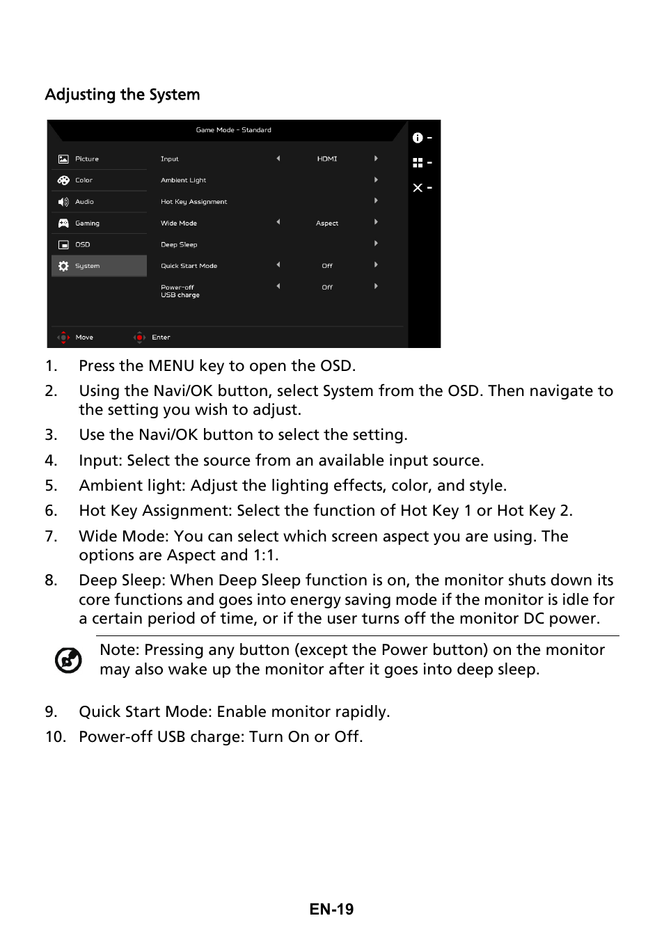 Acer Predator X35 BMIPHZX 21:9 180 Hz Curved NVIDIA G-SYNC VA Gaming Monitor User Manual | Page 28 / 33