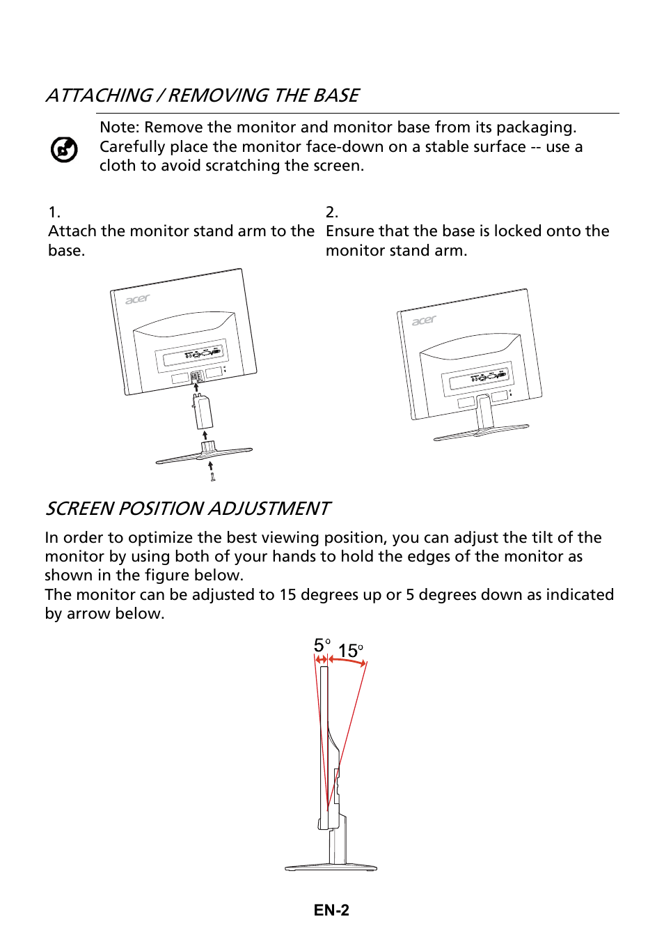 Acer XG270HU omidpx 27" Widescreen LED Backlit LCD Monitor User Manual | Page 11 / 31