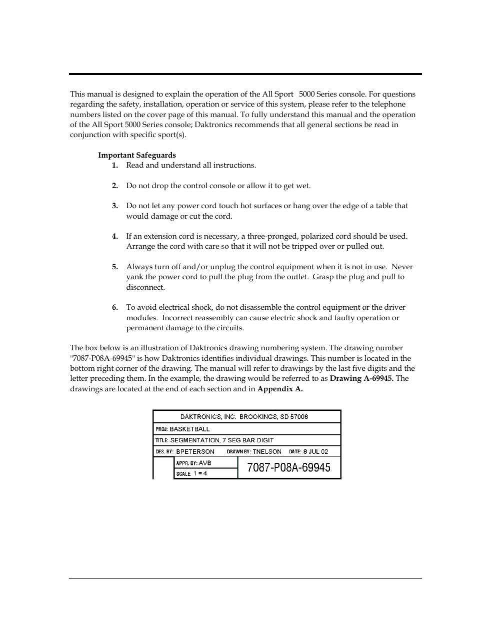 Section 1: introduction, Section 1, Introduction | Daktronics All Sport 5000 User Manual | Page 18 / 416