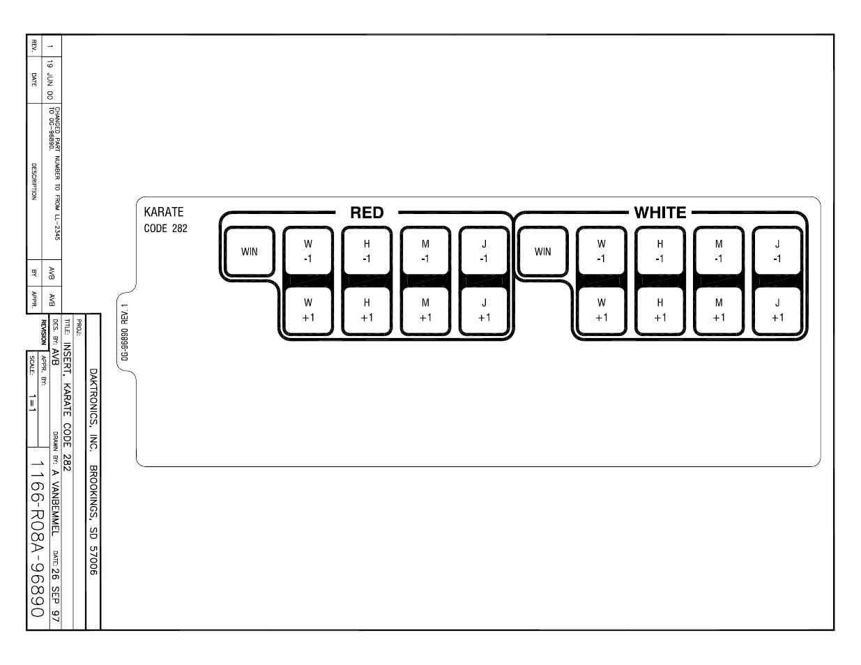 Drawing a-096890 | Daktronics All Sport 5000 User Manual | Page 355 / 416