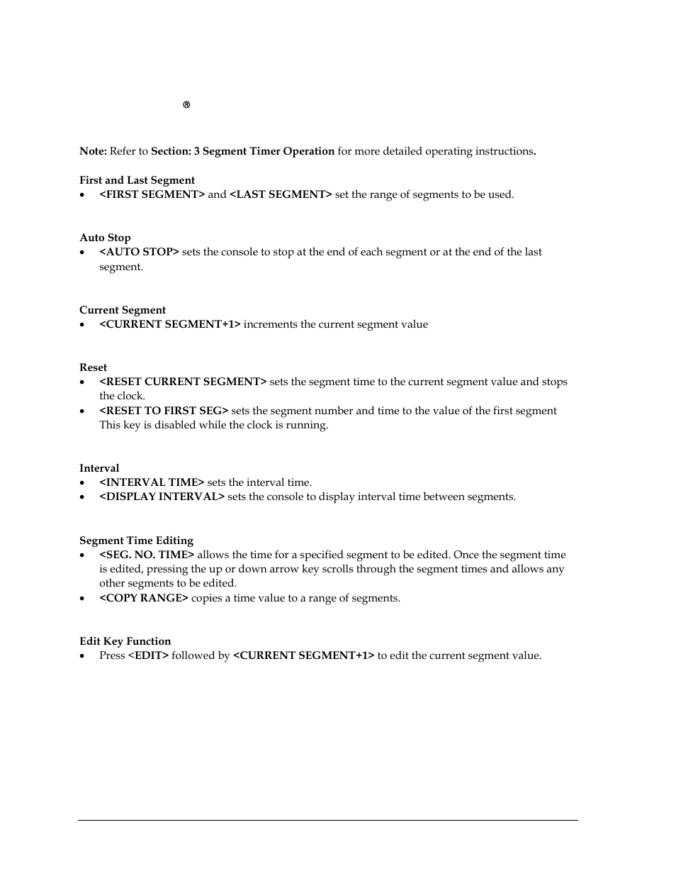 All sport 5000® segment timer, All sport 5000, Segment timer | Daktronics All Sport 5000 User Manual | Page 401 / 416