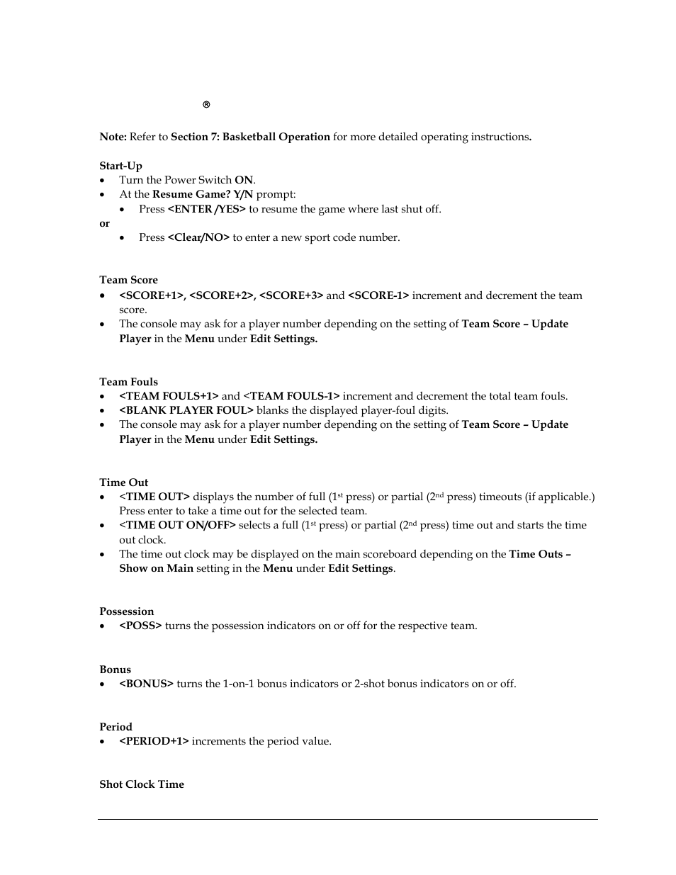 All sport 5000® basketball, All sport 5000, Basketball | Daktronics All Sport 5000 User Manual | Page 404 / 416