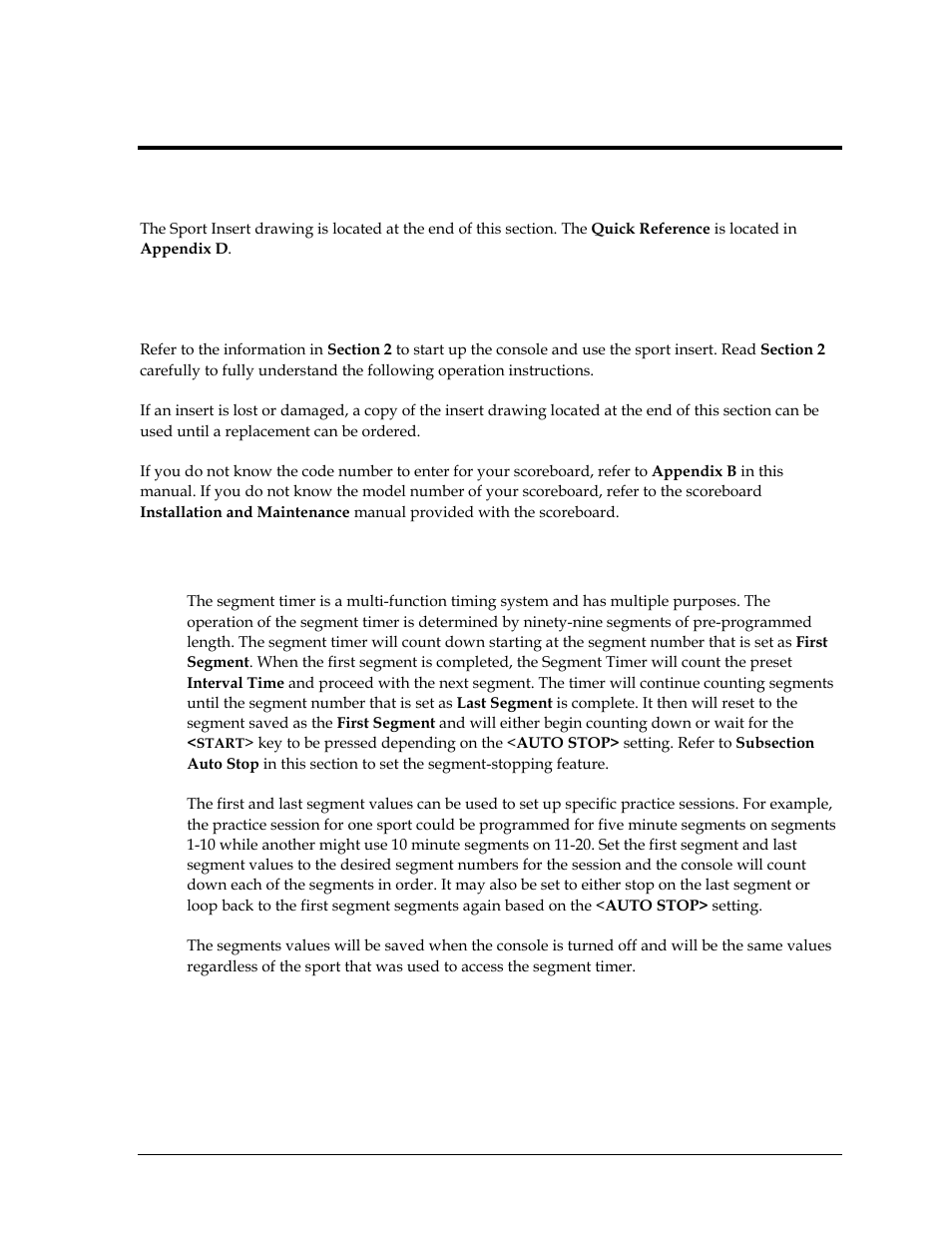 Section 3: segment timer, 1 segment timer overview, Section 3 | Segment timer | Daktronics All Sport 5000 User Manual | Page 56 / 416