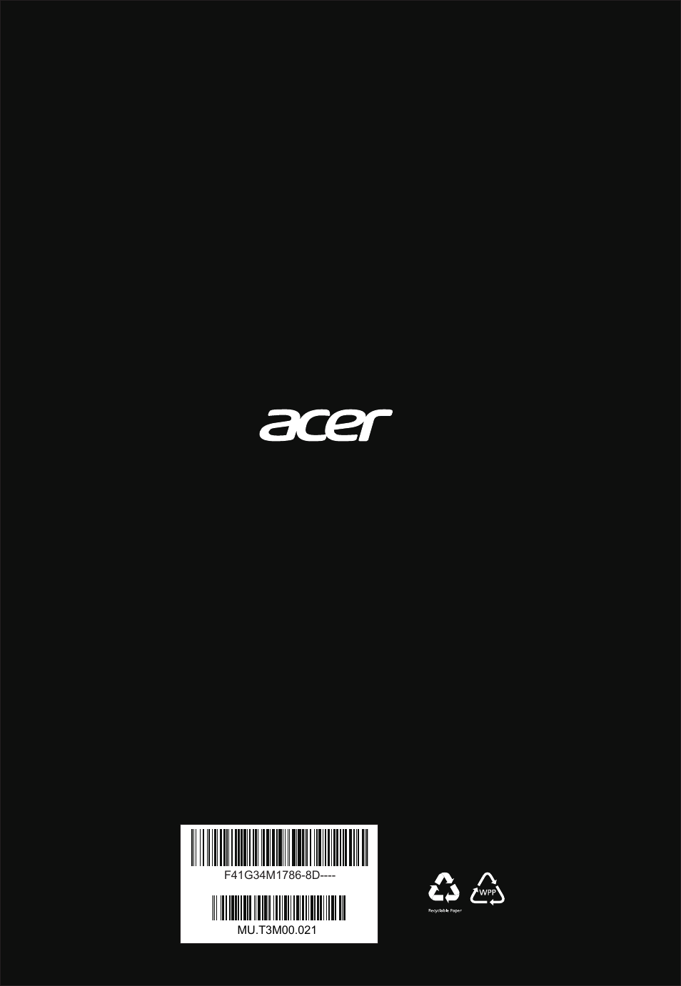 Acer Predator X34 GSbmiipphuzx 34" 180 Hz Curved Gaming Monitor User Manual | Page 20 / 20