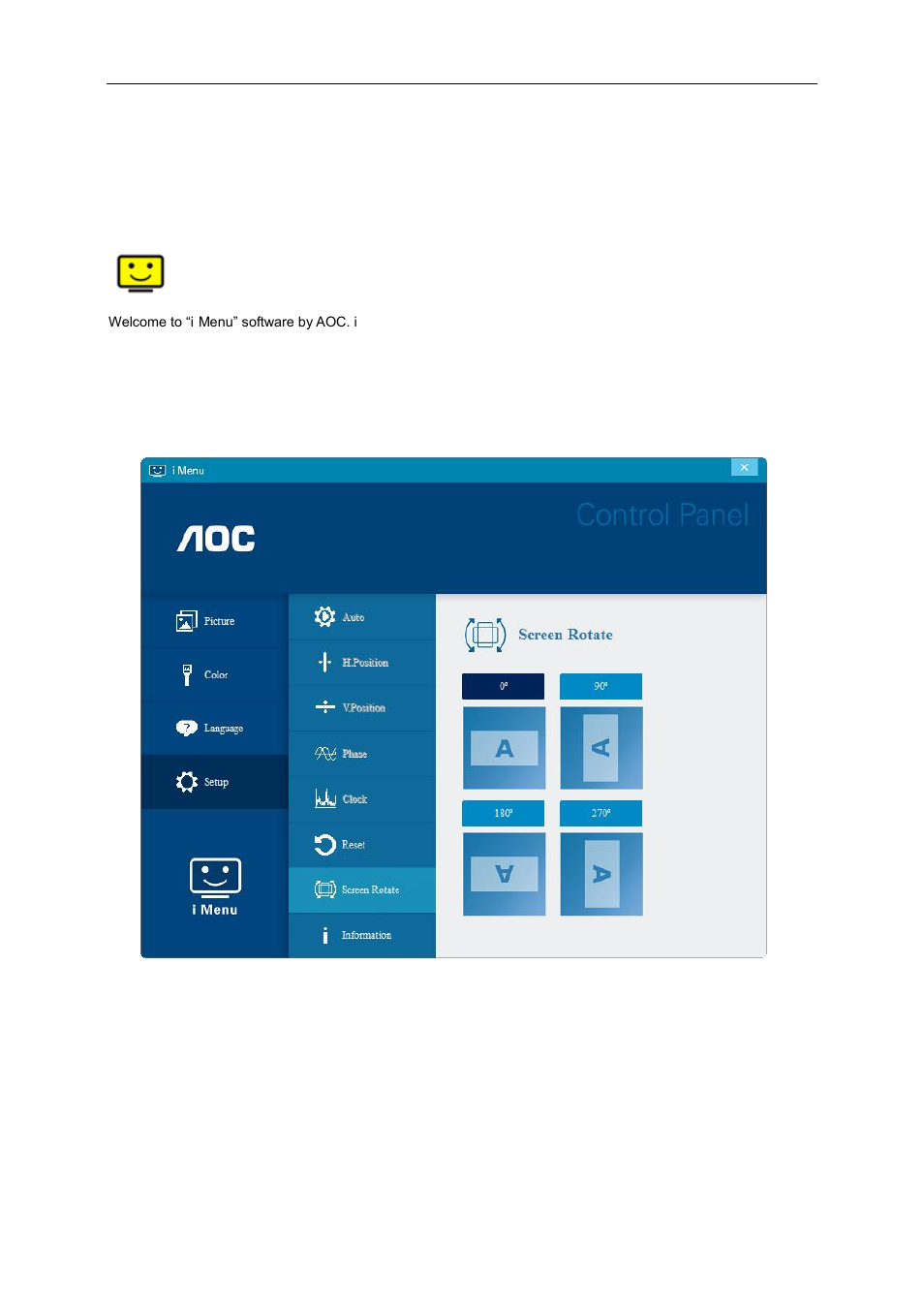 Driver, I-menu | AOC I1601C 15.6" Portable Display User Manual | Page 12 / 19