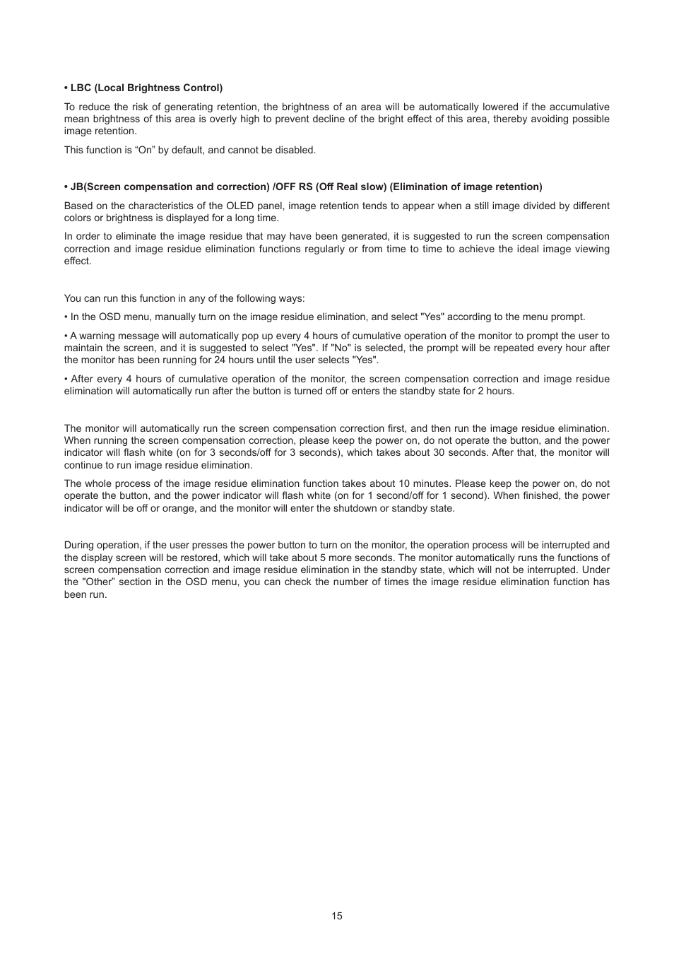 AOC AG276QZD 27" QHD 1440p 240 Hz Gaming Monitor User Manual | Page 17 / 38