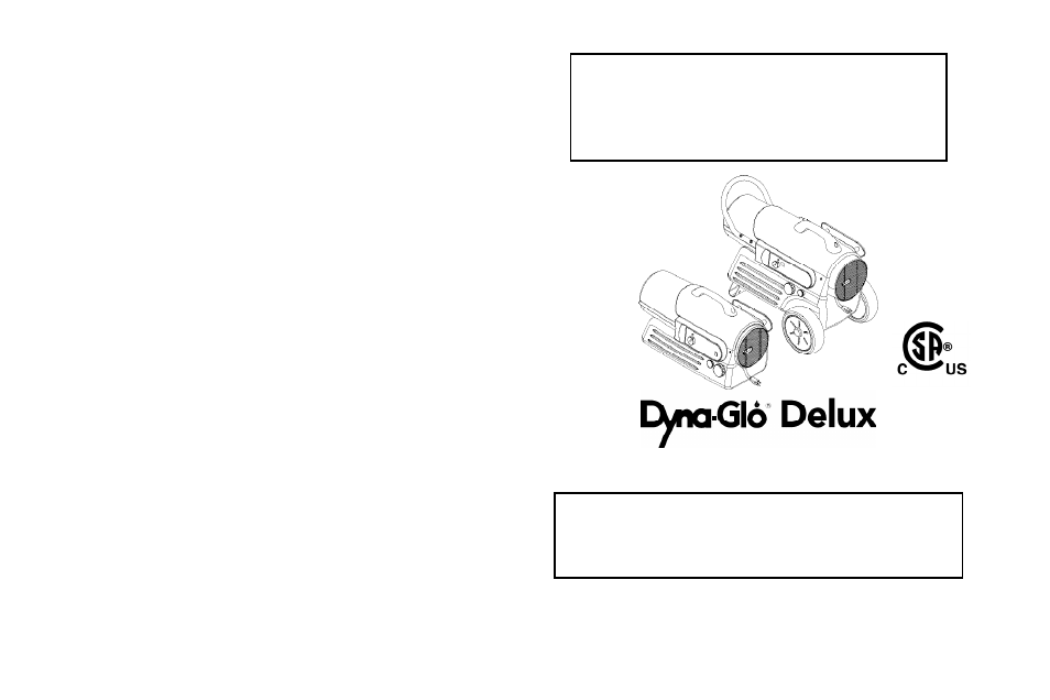 Dyna-Glo RMC-KFA120TDLX User Manual | 12 pages