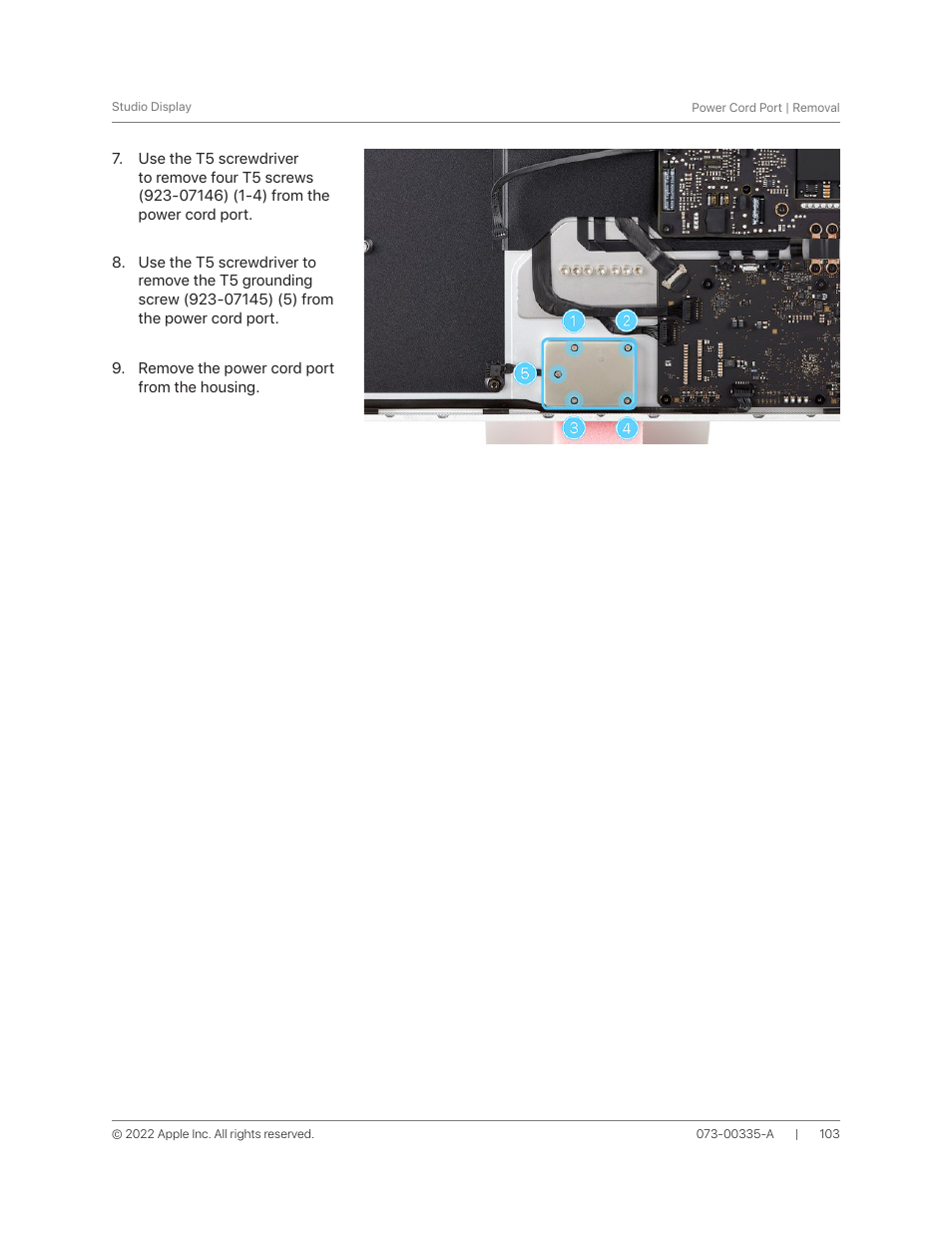 Apple 27" Studio Display (Nano-Texture Glass, Tilt Adjustable Stand) User Manual | Page 103 / 135