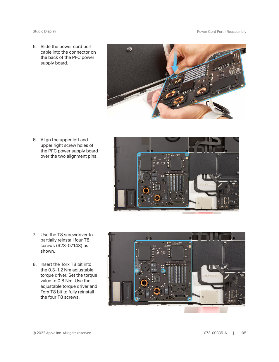 Apple 27" Studio Display (Nano-Texture Glass, Tilt Adjustable Stand) User Manual | Page 105 / 135