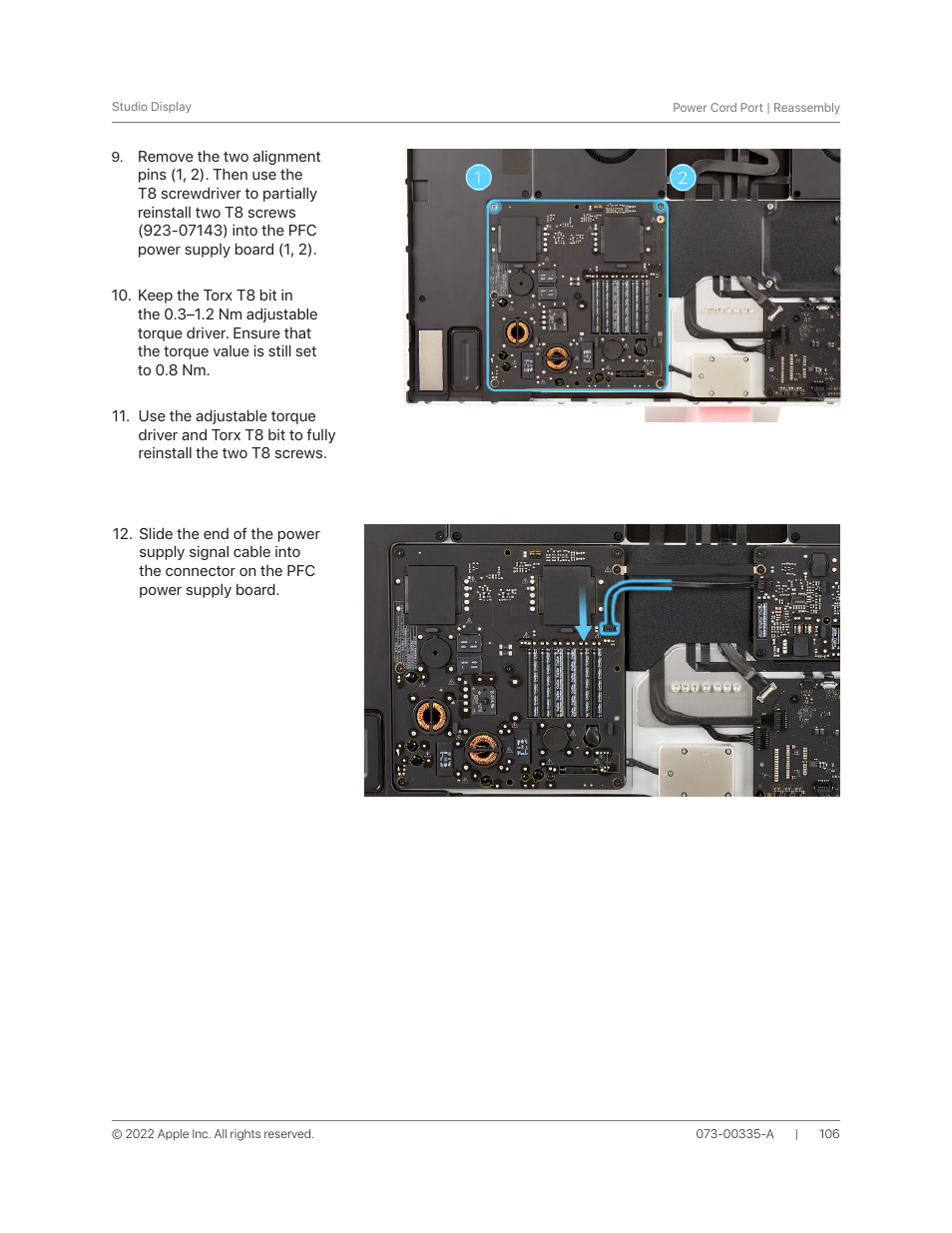 Apple 27" Studio Display (Nano-Texture Glass, Tilt Adjustable Stand) User Manual | Page 106 / 135