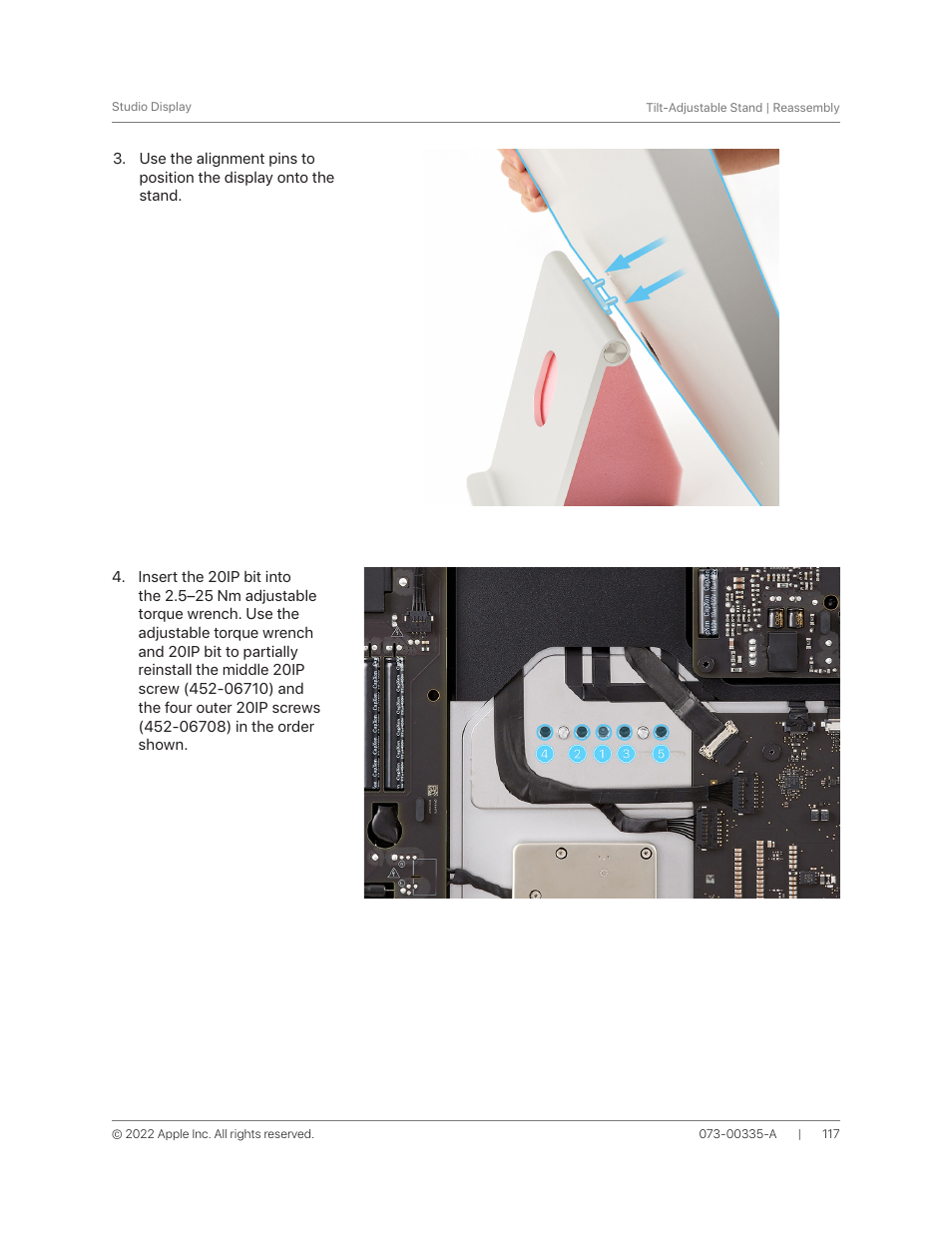 Apple 27" Studio Display (Nano-Texture Glass, Tilt Adjustable Stand) User Manual | Page 117 / 135