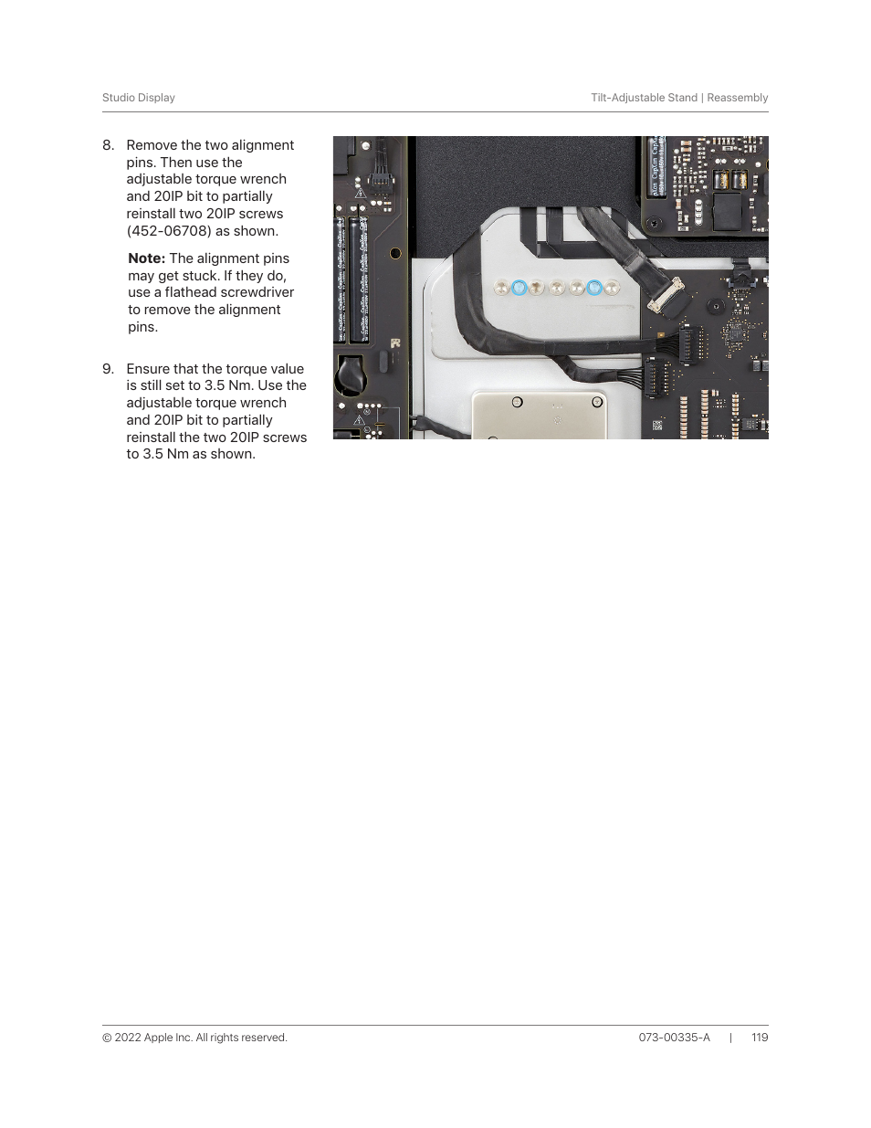 Apple 27" Studio Display (Nano-Texture Glass, Tilt Adjustable Stand) User Manual | Page 119 / 135