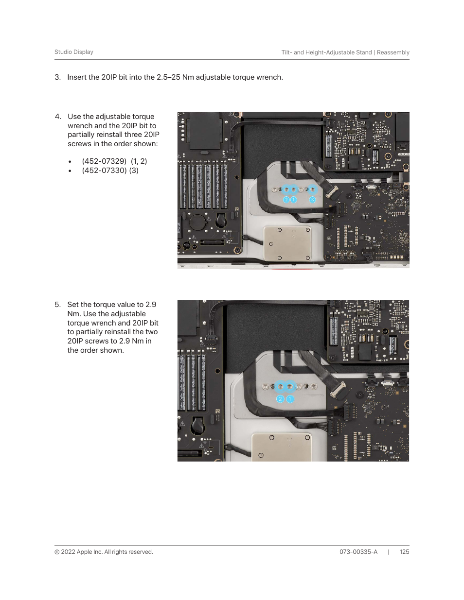Apple 27" Studio Display (Nano-Texture Glass, Tilt Adjustable Stand) User Manual | Page 125 / 135