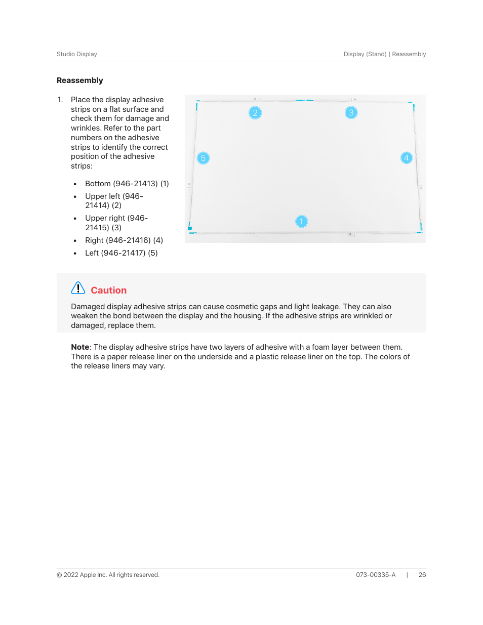 Reassembly | Apple 27" Studio Display (Nano-Texture Glass, Tilt Adjustable Stand) User Manual | Page 26 / 135