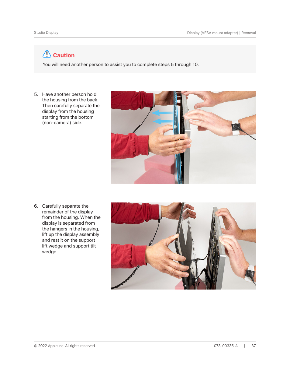 Apple 27" Studio Display (Nano-Texture Glass, Tilt Adjustable Stand) User Manual | Page 37 / 135