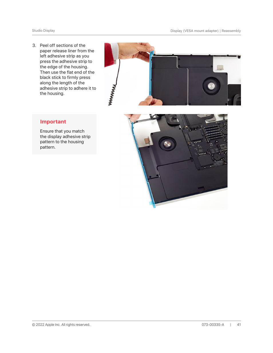Important | Apple 27" Studio Display (Nano-Texture Glass, Tilt Adjustable Stand) User Manual | Page 41 / 135