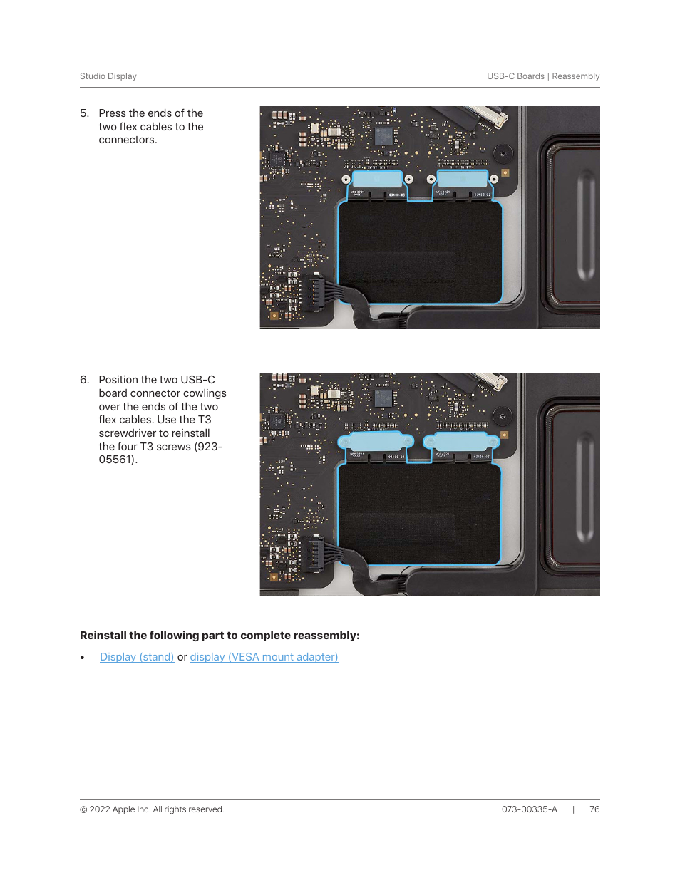 Apple 27" Studio Display (Nano-Texture Glass, Tilt Adjustable Stand) User Manual | Page 76 / 135