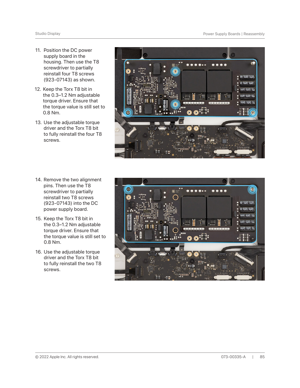 Apple 27" Studio Display (Nano-Texture Glass, Tilt Adjustable Stand) User Manual | Page 85 / 135