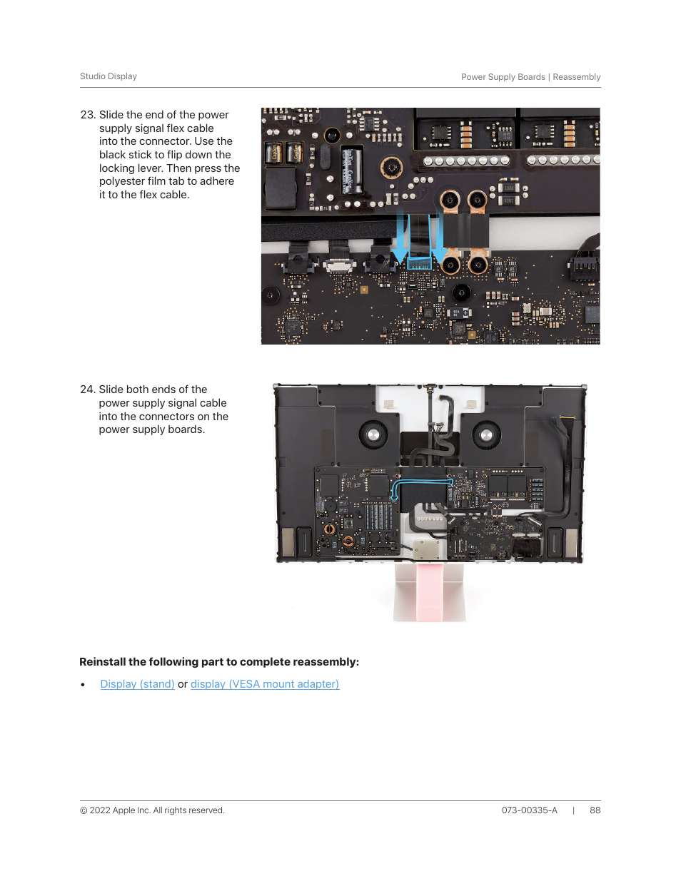 Apple 27" Studio Display (Nano-Texture Glass, Tilt Adjustable Stand) User Manual | Page 88 / 135