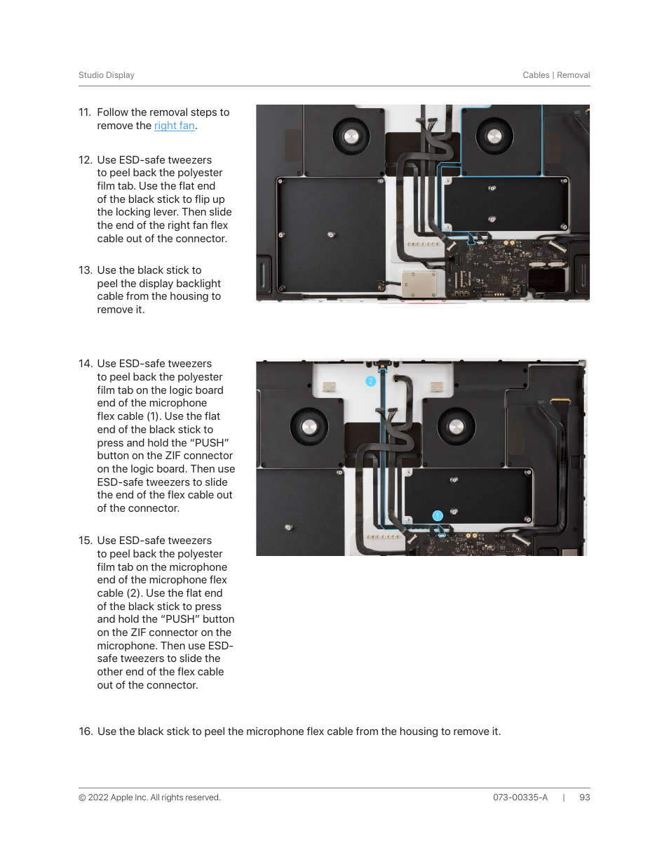 Apple 27" Studio Display (Nano-Texture Glass, Tilt Adjustable Stand) User Manual | Page 93 / 135