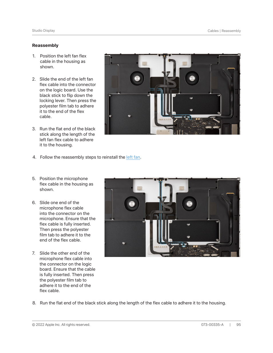 Reassembly | Apple 27" Studio Display (Nano-Texture Glass, Tilt Adjustable Stand) User Manual | Page 95 / 135