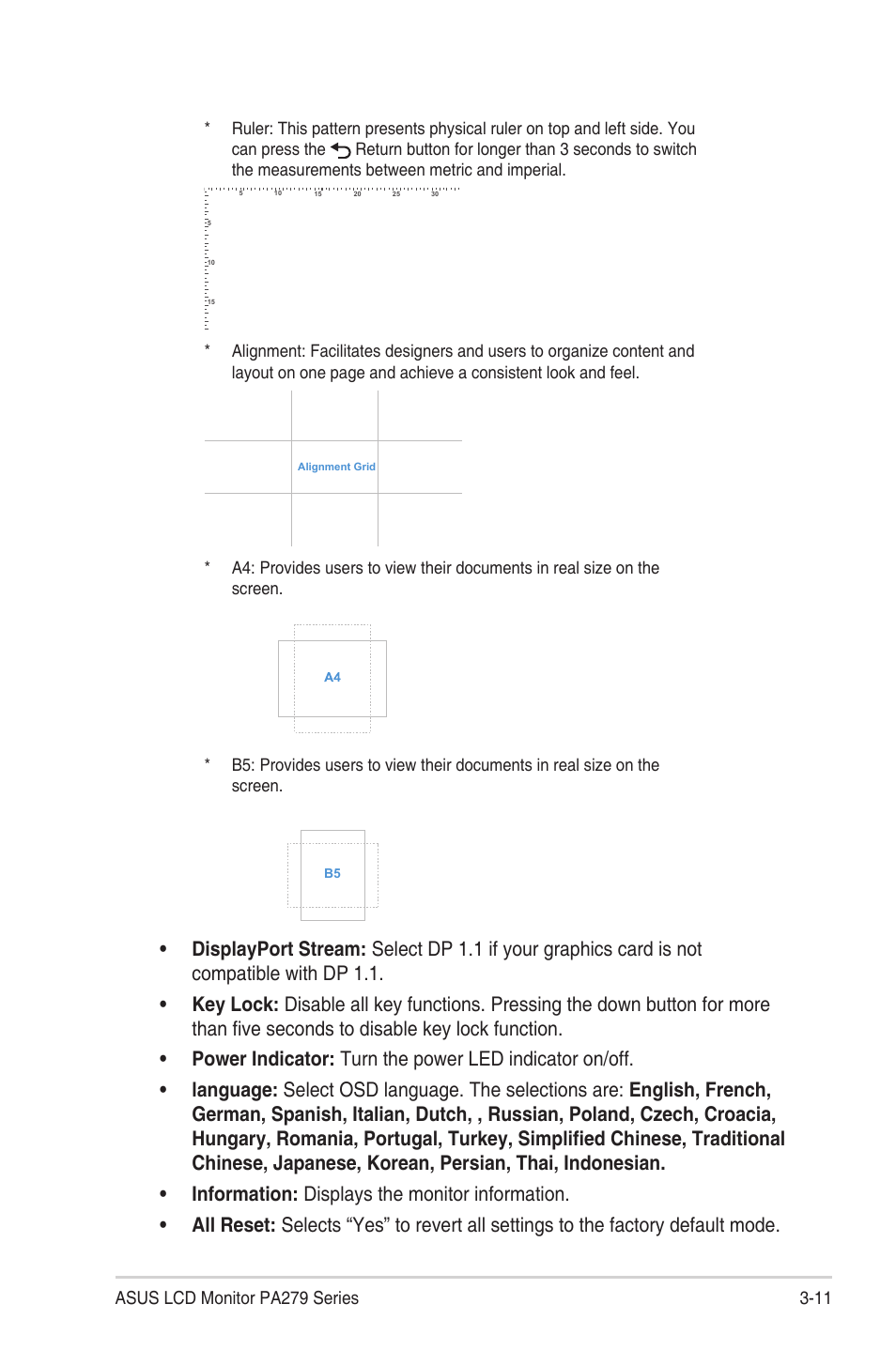 Asus ProArt Display PA279CV 27" 4K HDR Monitor User Manual | Page 27 / 31