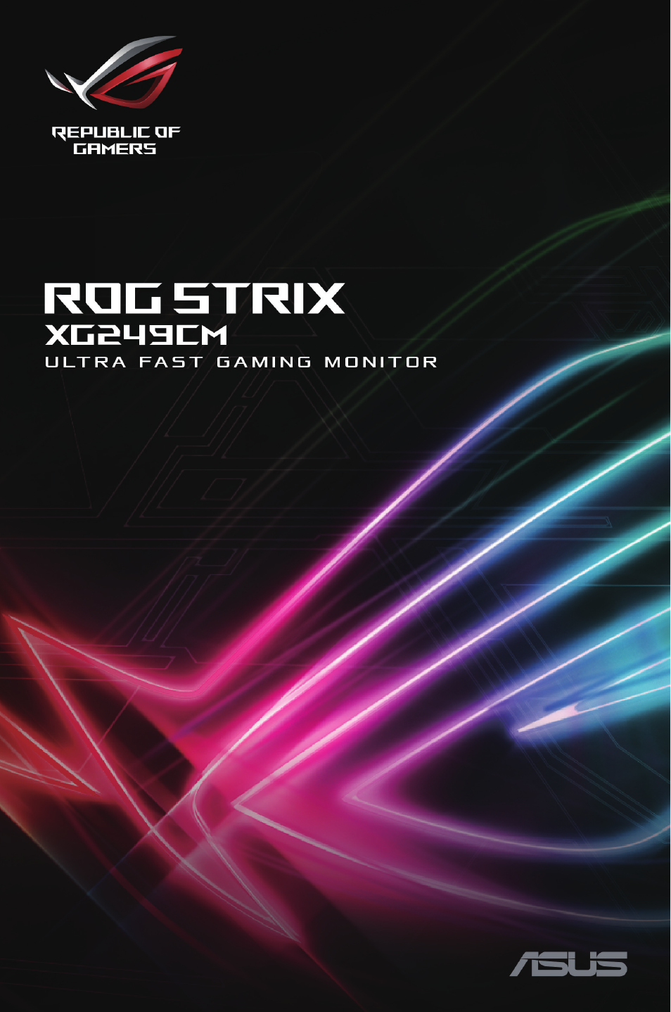 Asus ROG Strix XG249CM 24" 16:9 G-Sync FHD 270 Hz HDR IPS Gaming Monitor User Manual | 38 pages