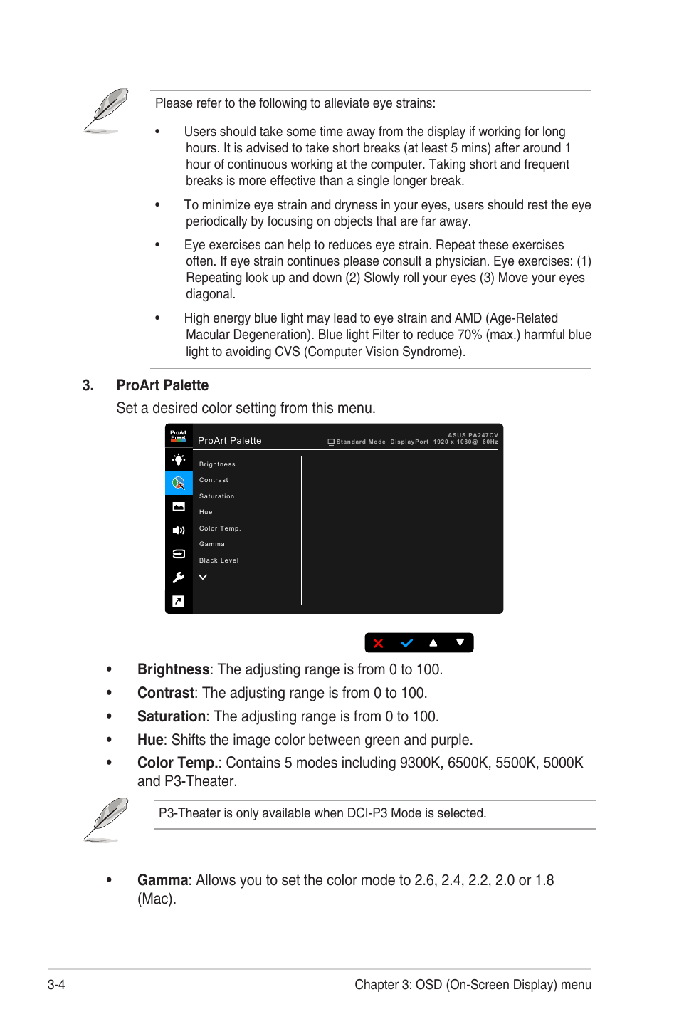 Asus ProArt Display PA247CV 23.8" 16:9 Adaptive-Sync IPS Monitor User Manual | Page 22 / 33