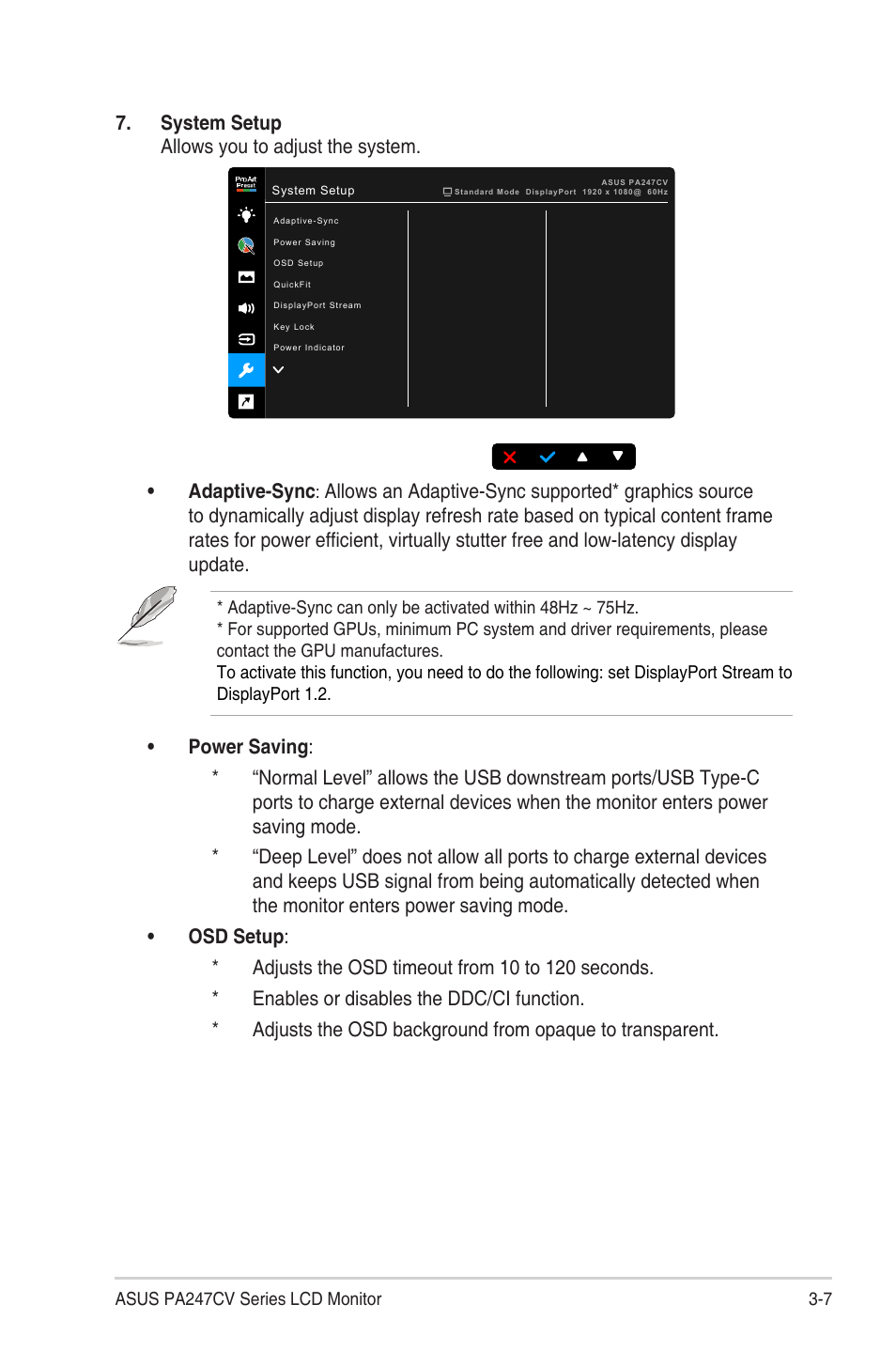 Asus ProArt Display PA247CV 23.8" 16:9 Adaptive-Sync IPS Monitor User Manual | Page 25 / 33