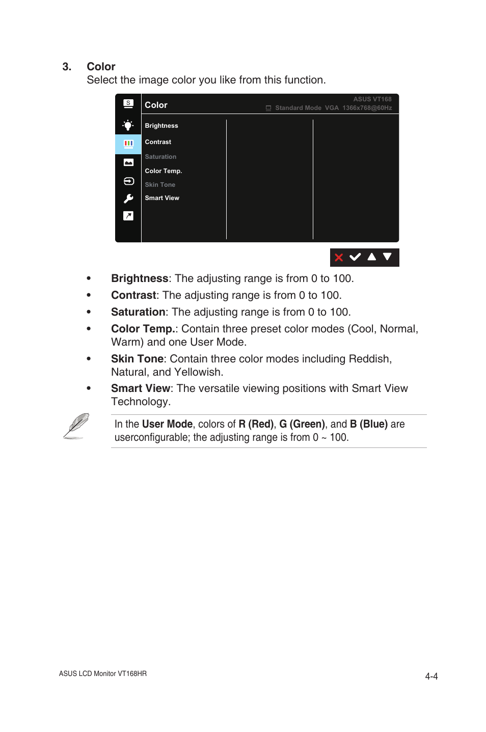 Asus VT168HR 15.6" Multi-Touch Monitor User Manual | Page 23 / 31