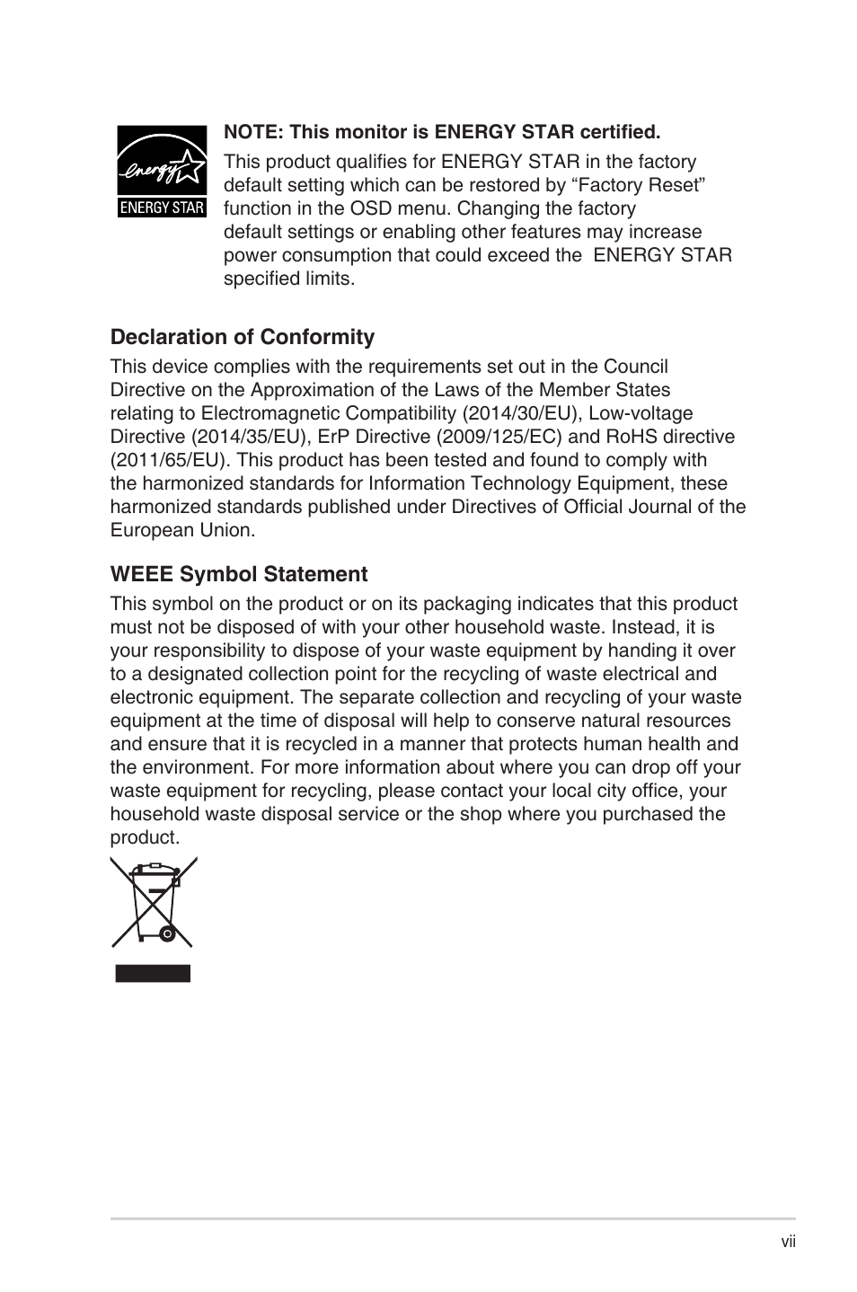 Asus VT168HR 15.6" Multi-Touch Monitor User Manual | Page 7 / 31