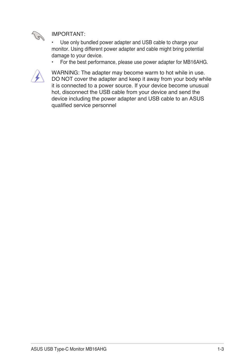 Asus ZenScreen MB16AHG 15.6" 144 Hz Portable Monitor User Manual | Page 10 / 27