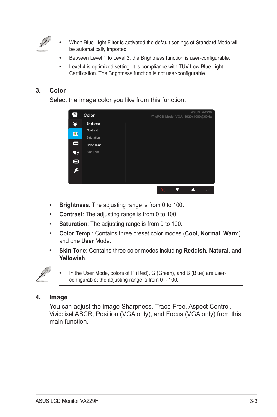 Asus VA229HR 21.5" 16:9 Eye Care IPS Monitor User Manual | Page 16 / 23