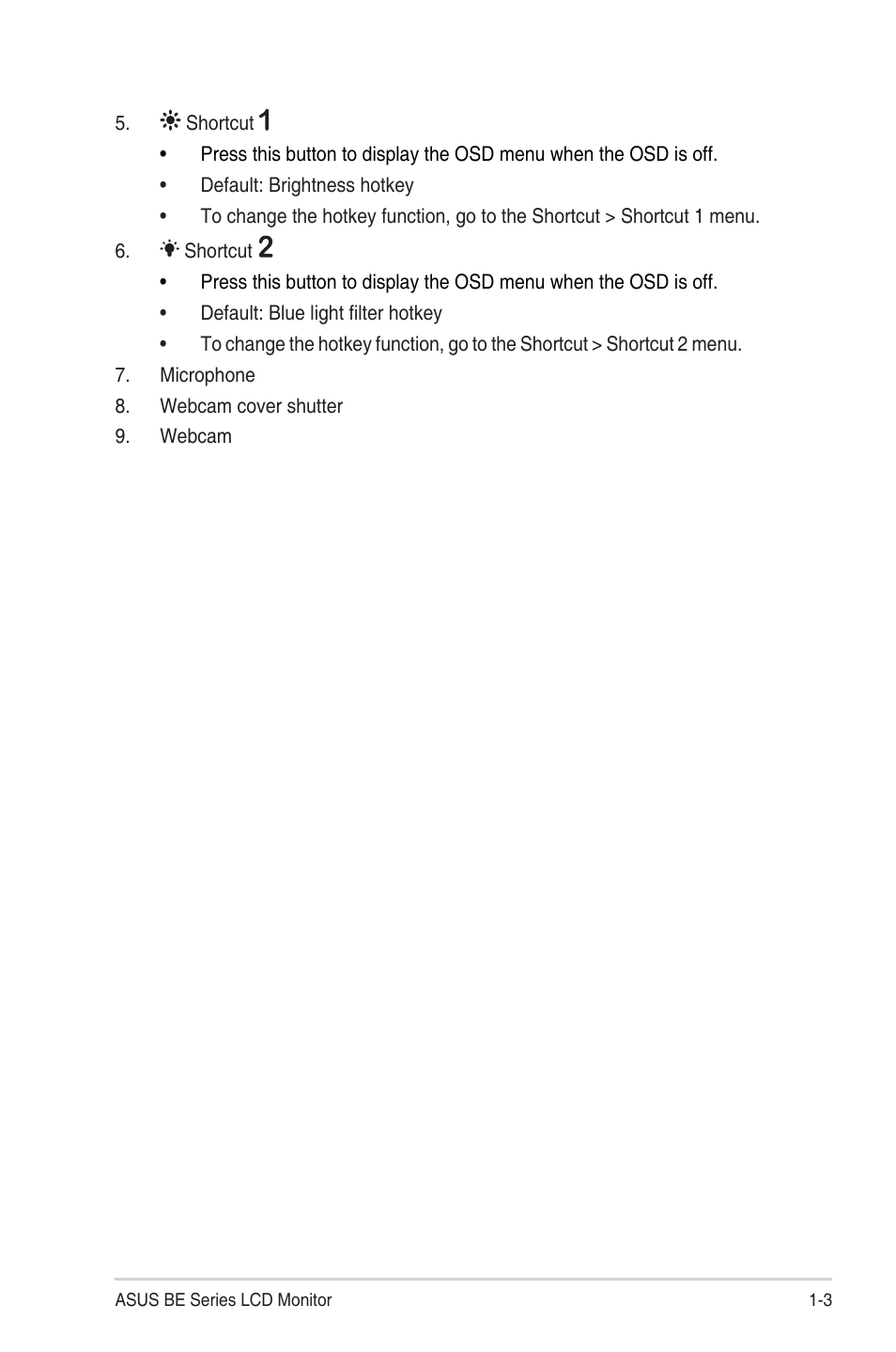 Asus BE24EQK 23.8" 16:9 IPS Business Monitor with Webcam User Manual | Page 13 / 36