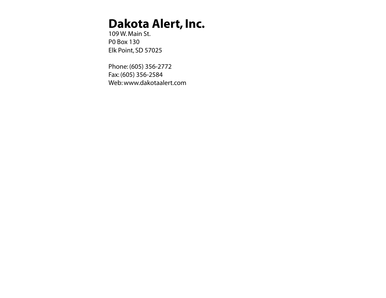 Dakota alert, inc | Dakota Alert WIRELESS RECEIVER WR-3000 User Manual | Page 5 / 5