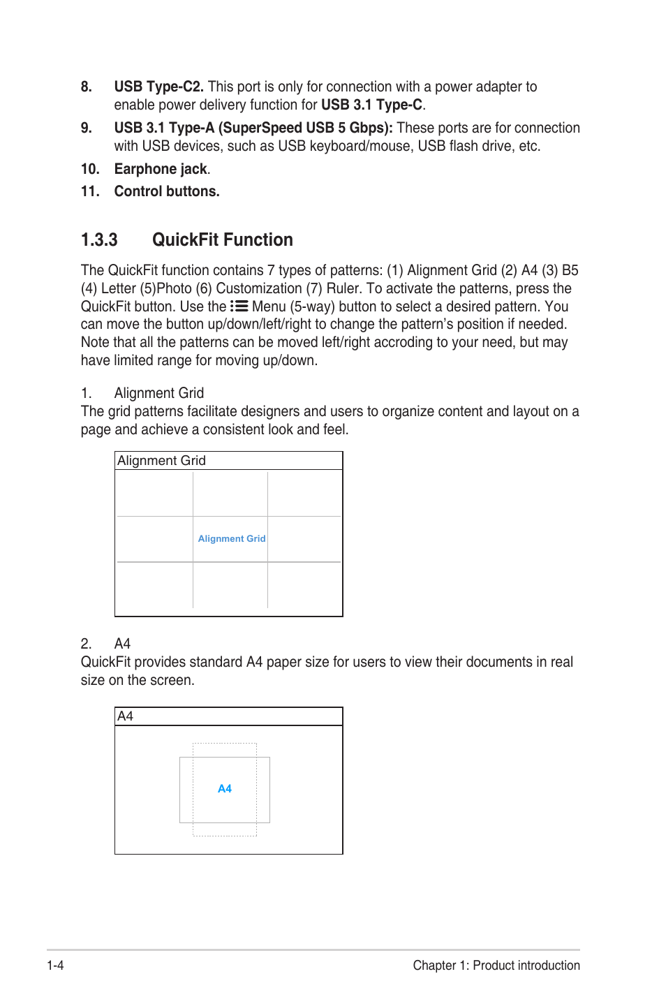 3 quickfit function, Quickfit function -4 | Asus ProArt Display PA27UCX-K 27" 16:9 4K HDR IPS Monitor User Manual | Page 12 / 37