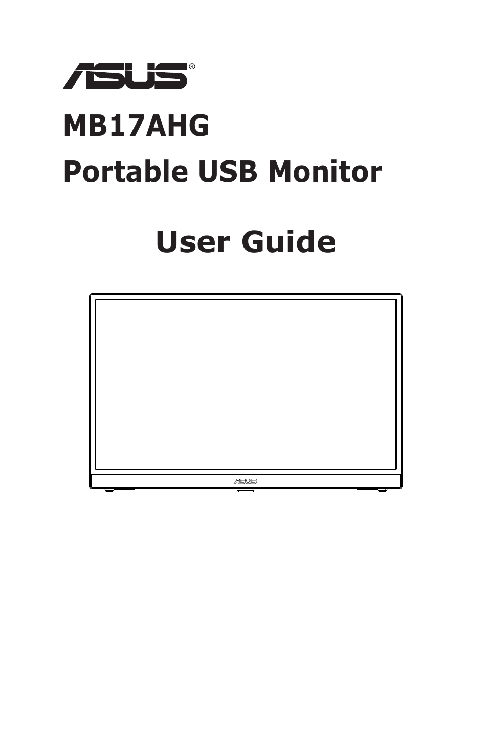 Asus ZenScreen MB17AHG 17.3" 144 Hz Portable Monitor User Manual | 27 pages