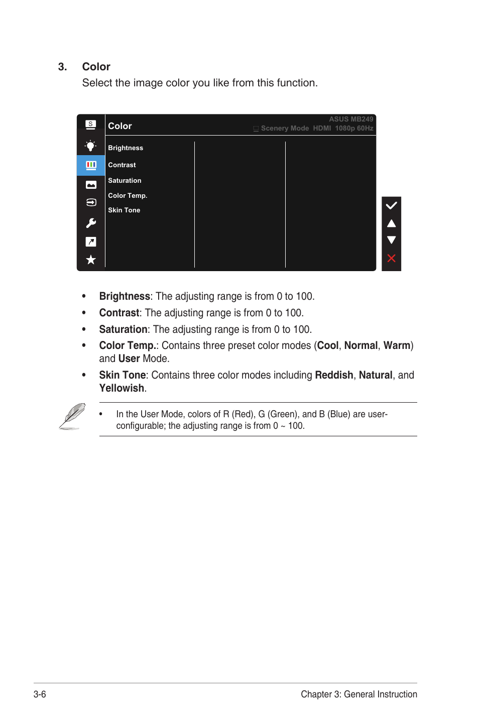 Asus ZenScreen MB249C 23.8" Portable Monitor User Manual | Page 18 / 26