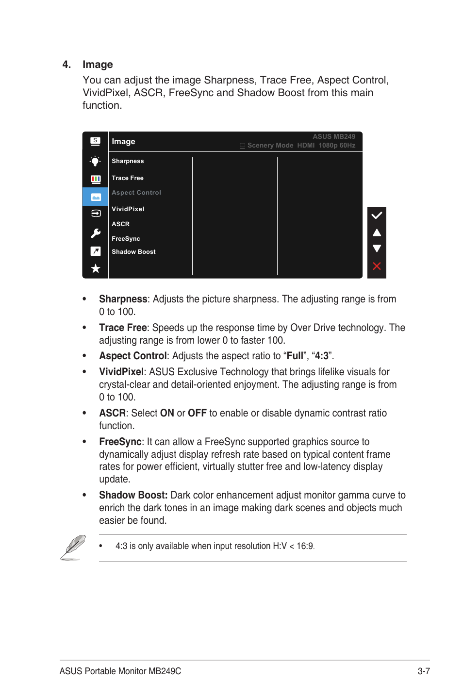 Asus ZenScreen MB249C 23.8" Portable Monitor User Manual | Page 19 / 26