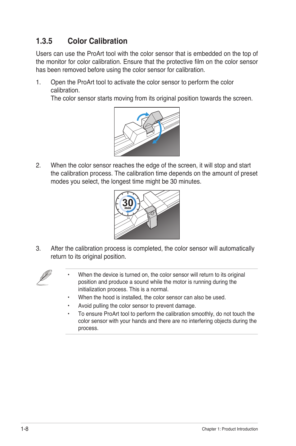 5 color calibration, Color calibration -8 | Asus ProArt Display OLED PA32DC 31.5" 4K HDR Monitor User Manual | Page 16 / 47