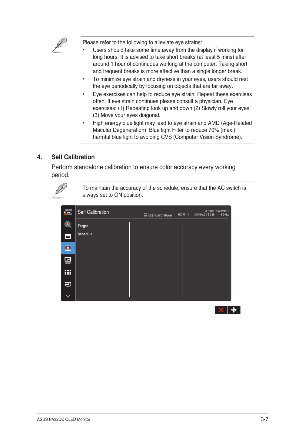 Asus ProArt Display OLED PA32DC 31.5" 4K HDR Monitor User Manual | Page 33 / 47