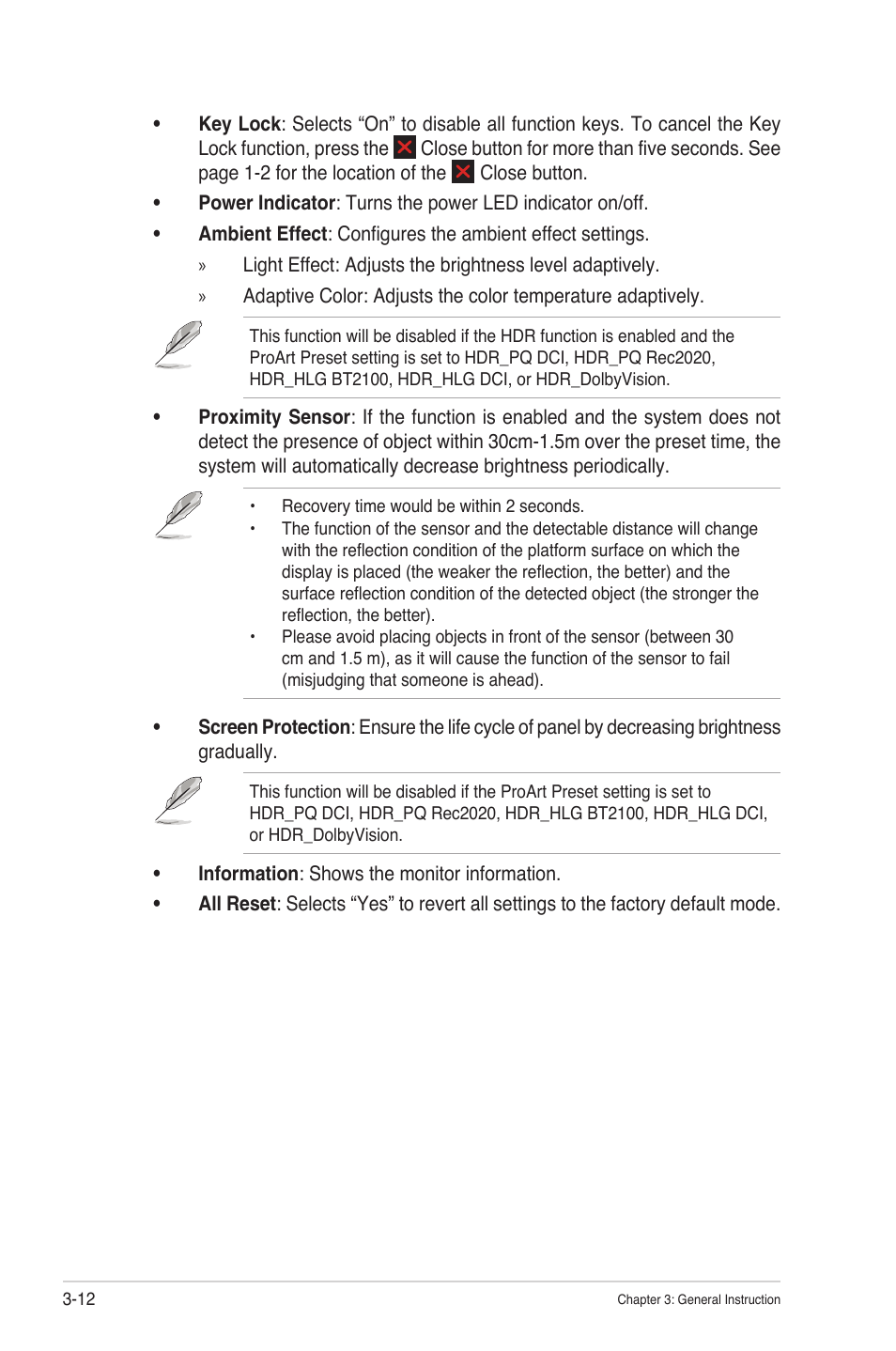 Asus ProArt Display OLED PA32DC 31.5" 4K HDR Monitor User Manual | Page 38 / 47