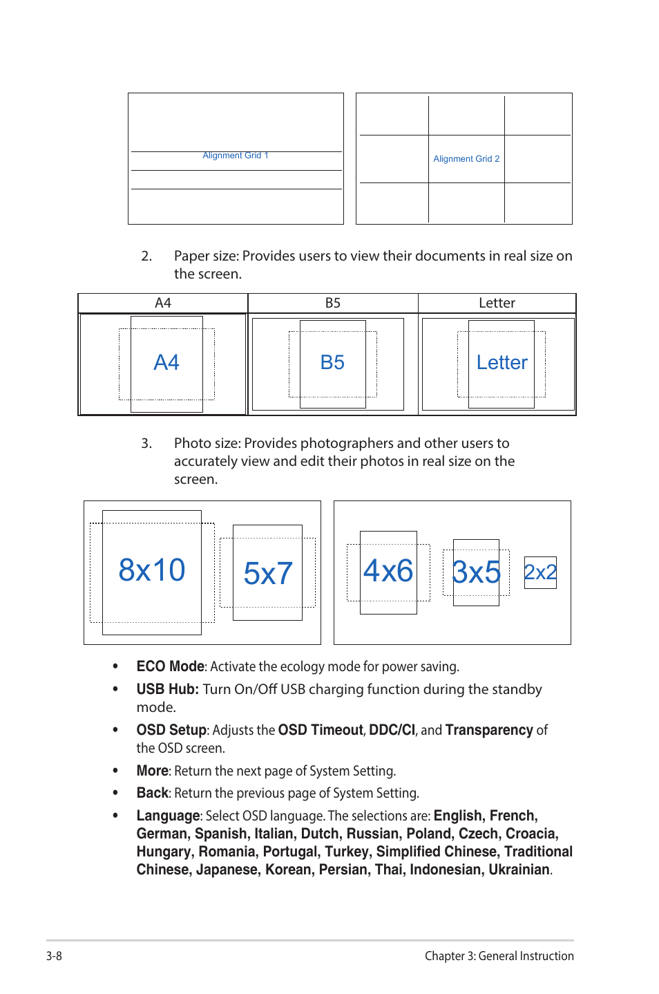 Letter | Asus VA27ECPSN 27" Monitor User Manual | Page 27 / 33