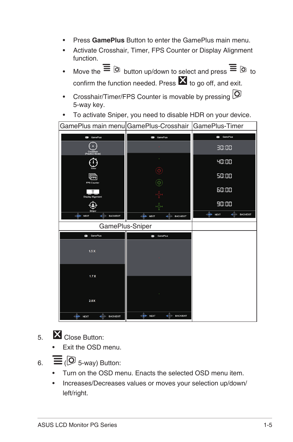 Asus Republic of Gamers Swift PG329QW 32" 1440p 175 Hz Gaming Monitor User Manual | Page 12 / 28